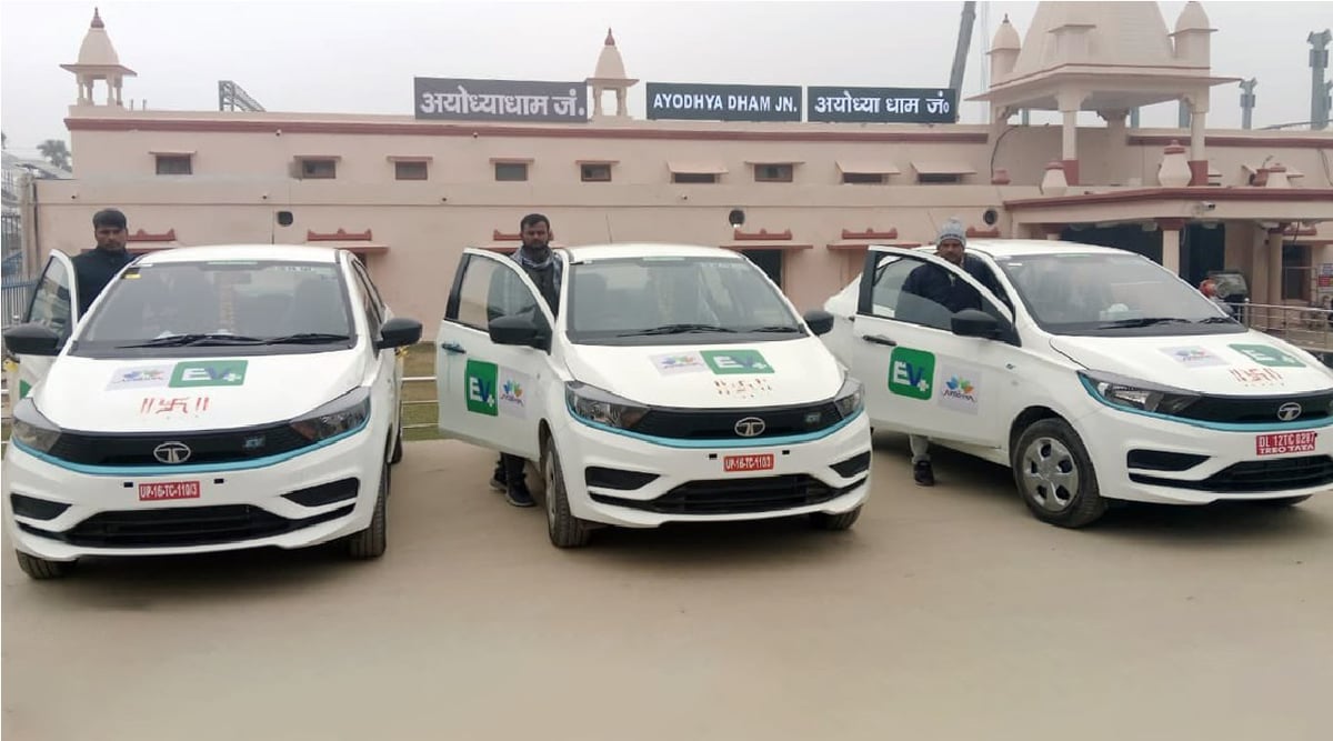 This EV car of Tata will welcome guests in Ayodhya!  CM Yogi deployed 15 vehicles
