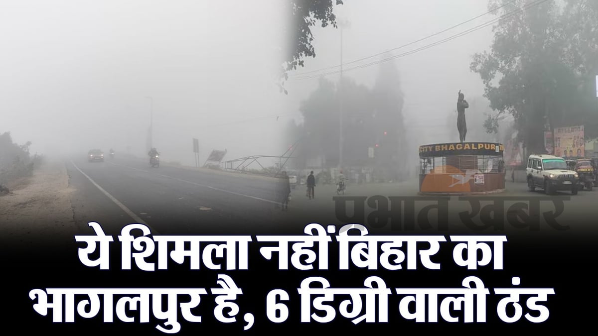 VIDEO: Bhagalpur wrapped in fog, see the view of Shimla from road to park