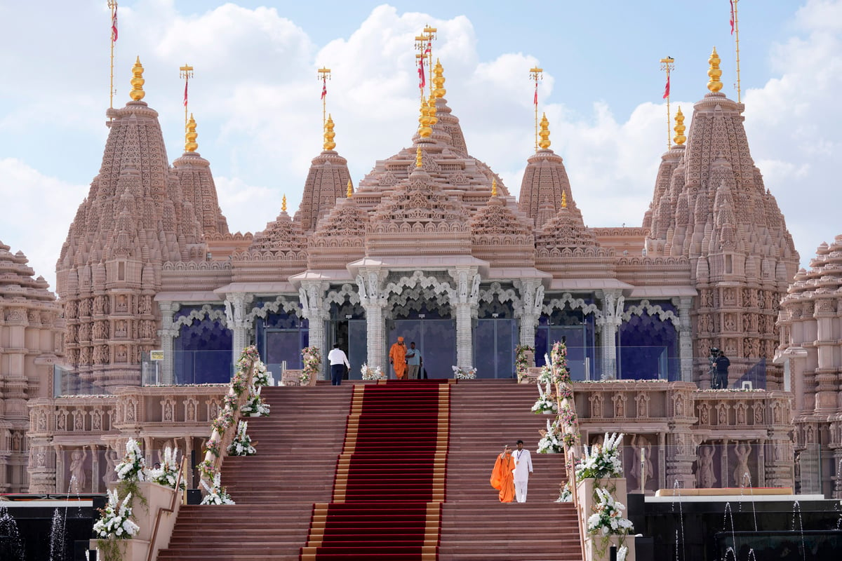 Abu Dhabi's first Hindu temple spread over 27 acres, a wonderful confluence of scientific technology and architecture, see photos