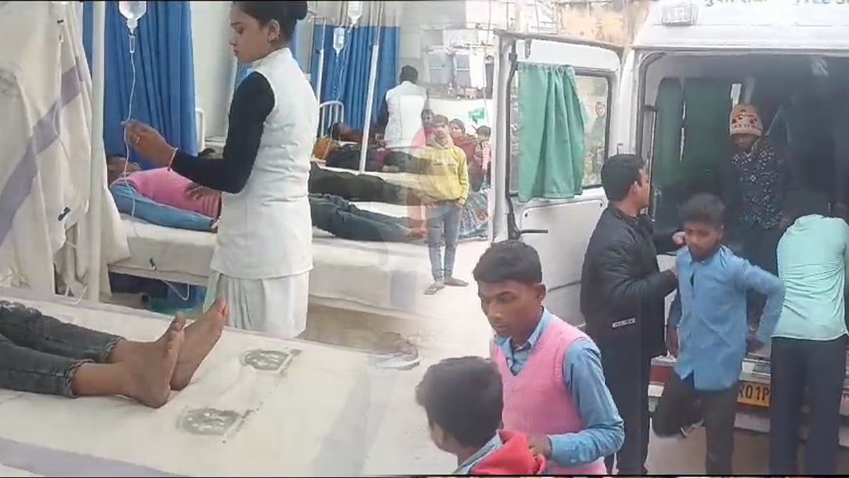More than 100 children fall ill after eating mid-day meal in Bagaha, admitted to hospital after headache and restlessness