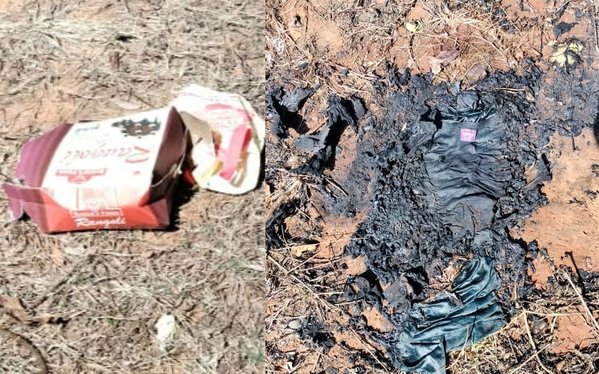 Ranchi: Sensation after the burning body of a girl was found in the forest near Mandar.