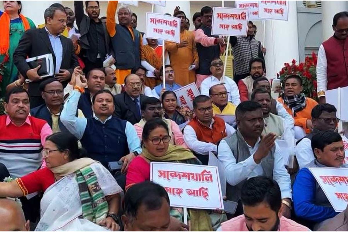 West Bengal: Shubhendu Adhikari's ultimatum to the Governor, intervene in the Sandeshkhali case within 24 hours.