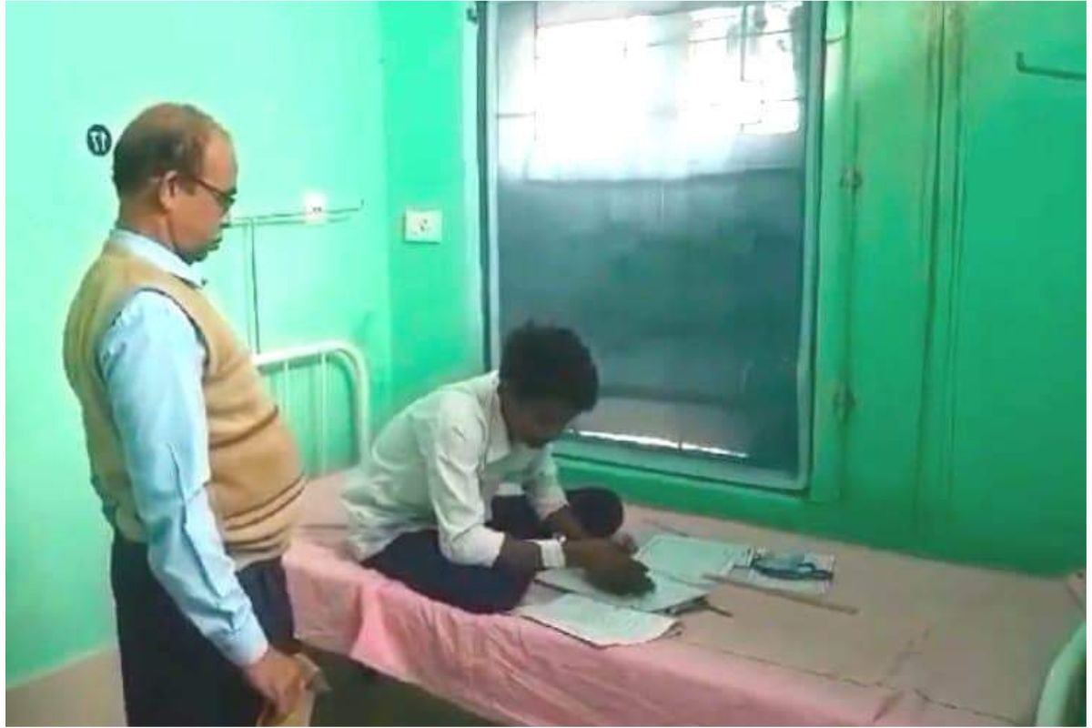 West Bengal: Somewhere a sick student and somewhere a student suffering from snakebite gave the secondary examination from the hospital bed itself.