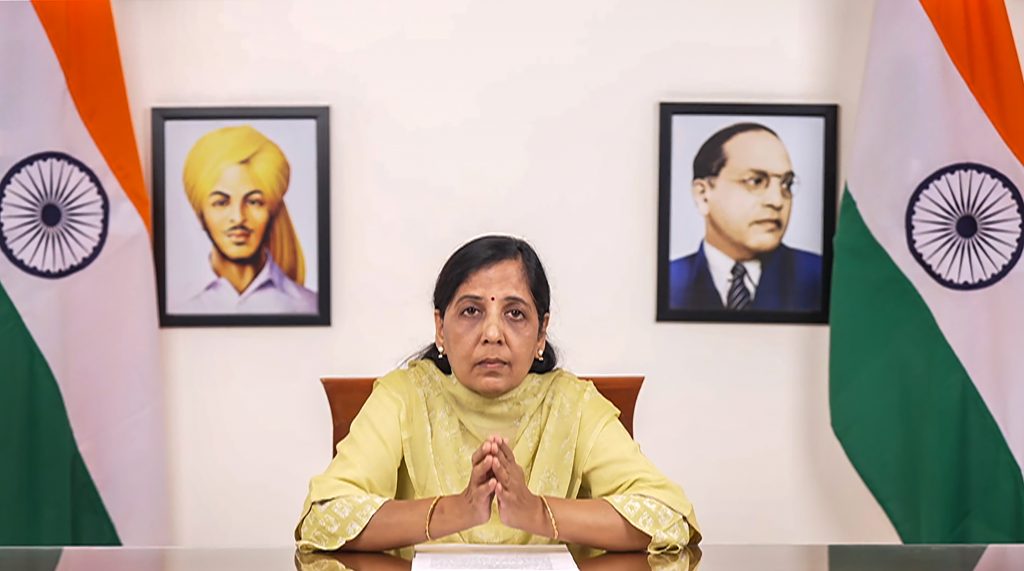 Delhi CM wife Sunita Kejriwal