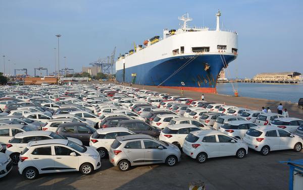 5.5 percent decline in vehicle exports