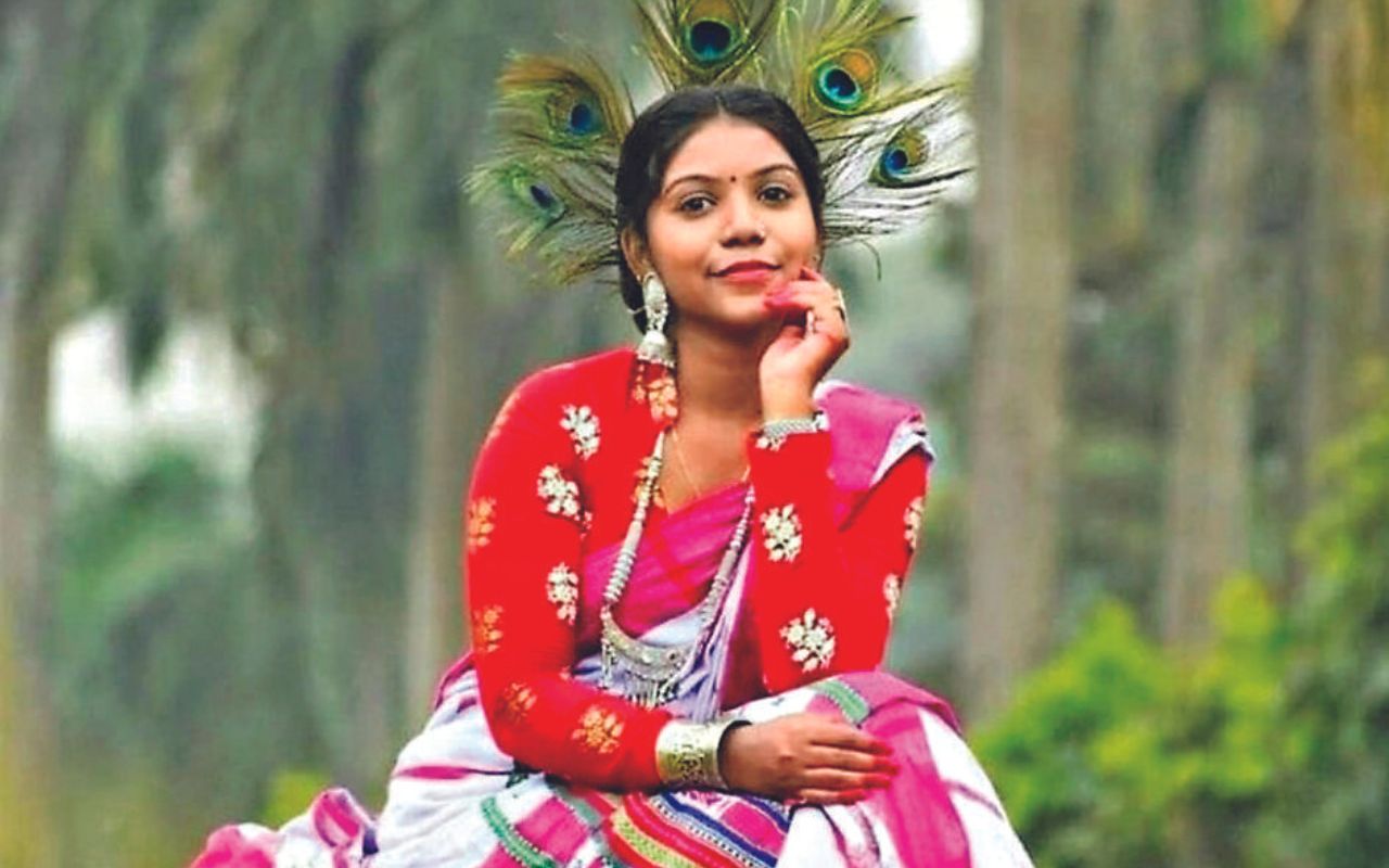 Sarhul festival tribal outfit jewellery