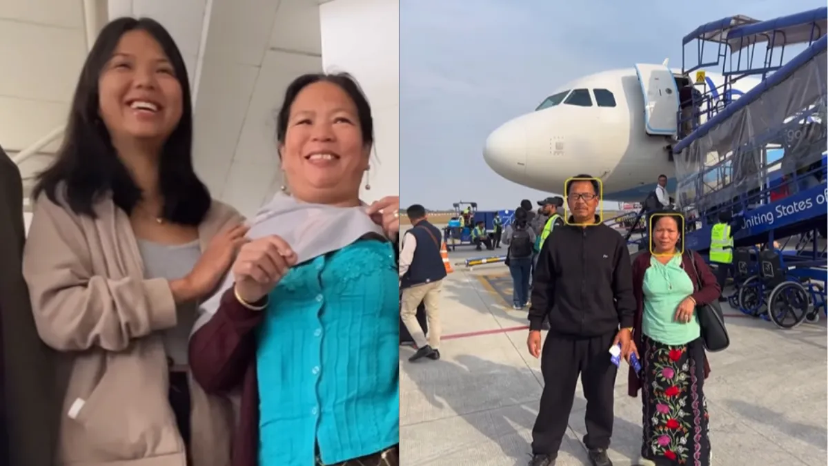 Viral Video: YouTuber takes parents on first air trip
